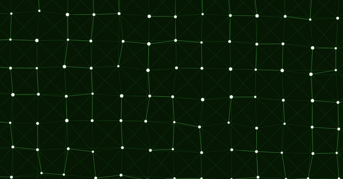 Network Mesh Computation Art background illustration