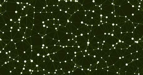 Network Mesh Computation Art background illustration