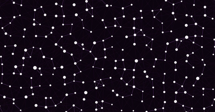 Network Mesh Computation Art background illustration