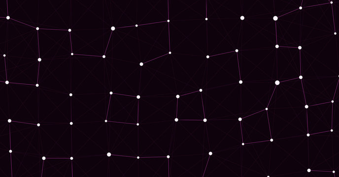 Network Mesh Computation Art background illustration