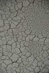 Trockene, rissige Erde