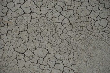 Trockene, rissige Erde