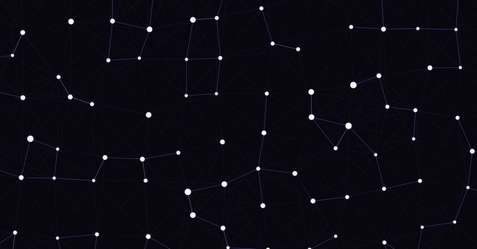 Network Mesh Computation Art background illustration