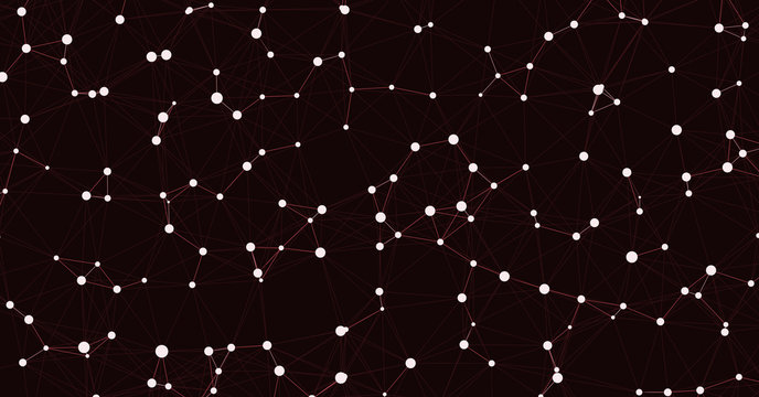 Network Mesh Computation Art background illustration