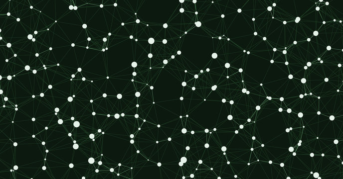 Network Mesh Computation Art background illustration