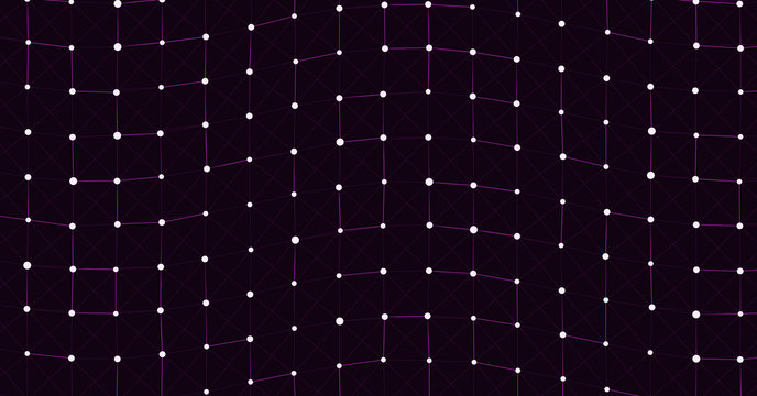Network Mesh Computation Art background illustration