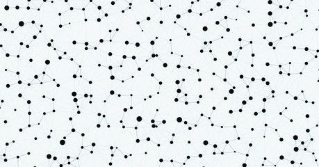 Network Mesh Computation Art background illustration