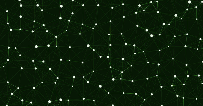 Network Mesh Computation Art background illustration
