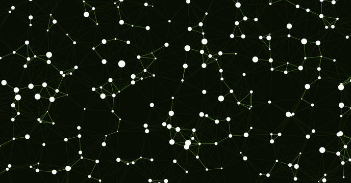 Network Mesh Computation Art background illustration