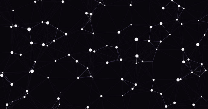 Network Mesh Computation Art background illustration