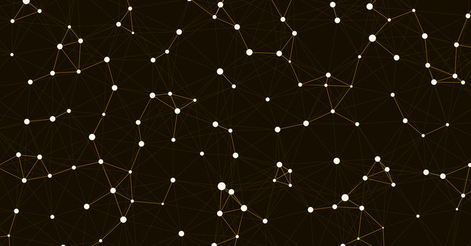 Network Mesh Computation Art background illustration