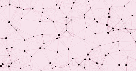 Network Mesh Computation Art background illustration