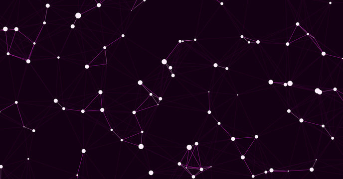Network Mesh Computation Art background illustration