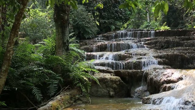 Mae Kae 2 waterfall or Kaofu waterfall in Lampang, Thailand