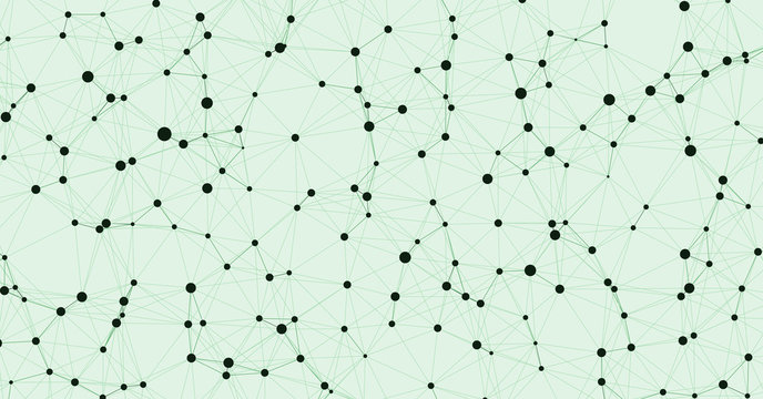 Network Mesh Computation Art background illustration