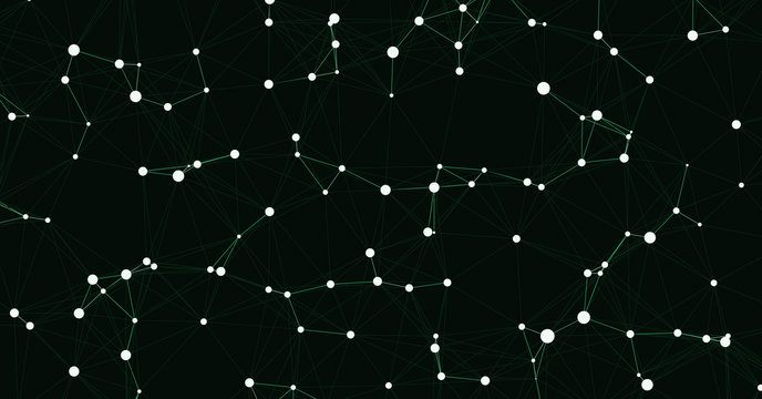 Network Mesh Computation Art background illustration