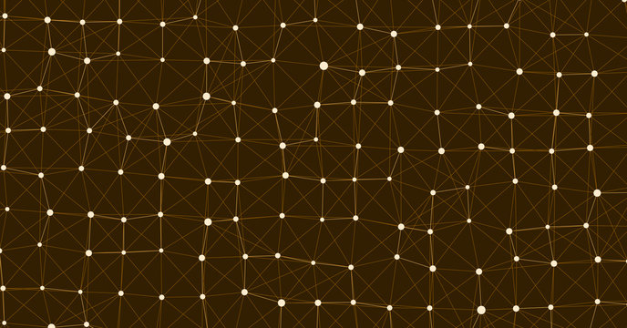 Network Mesh Computation Art background illustration