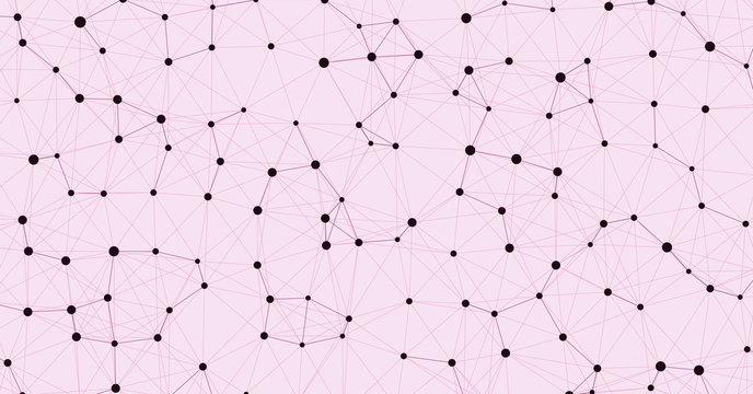 Network Mesh Computation Art background illustration