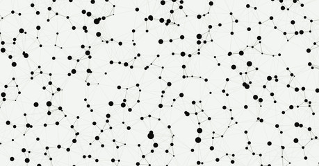 Network Mesh Computation Art background illustration