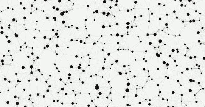Network Mesh Computation Art background illustration