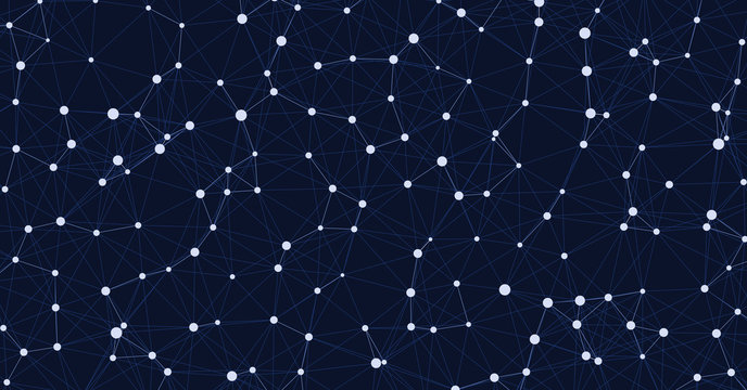 Network Mesh Computation Art background illustration
