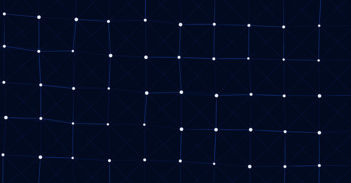 Network Mesh Computation Art background illustration