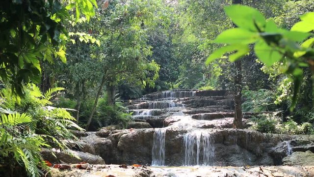 Mae Kae 2 waterfall or Kaofu waterfall in Lampang, Thailand