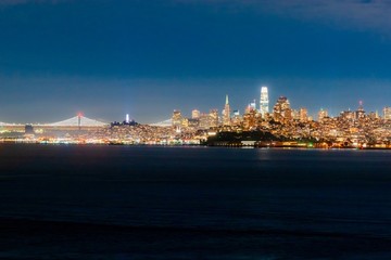 Fototapeta premium night on the Golden Gate in California