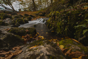 Long exposure of a Krka water spring.