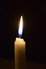 candle in dark