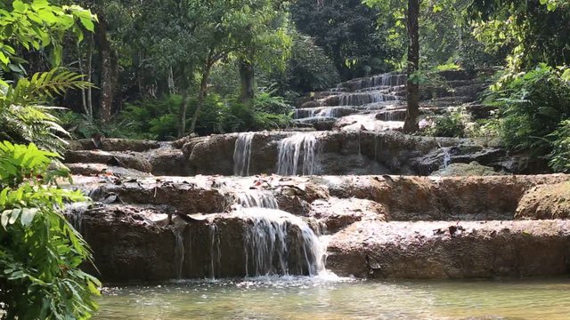 Mae Kae 2 waterfall or Kaofu waterfall in Lampang, Thailand