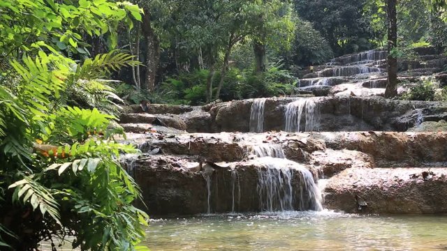 Mae Kae 2 waterfall or Kaofu waterfall in Lampang, Thailand