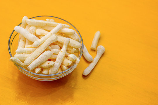 Brazilian snack yellow table biscoito de polvilho 