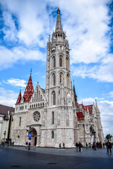 St. Mathias cathedral in the old town of Budapest