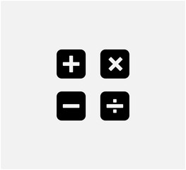 Calculator icon vector logo template