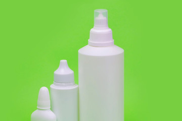 Hand sanitizer bottle isolated. Disinfection. Alcohol gel used against viruses, bacteria, flu, coronavirus, covid-19. Waterless hand cleaner. Hand washing.