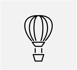 Balloon icon vector logo design template