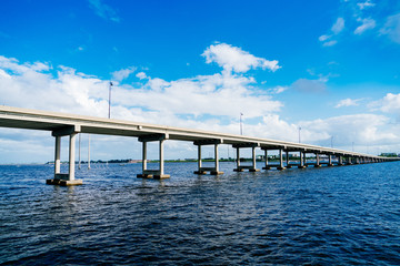 Obraz premium The Peace river at Punta Gorda and Port Charlotte