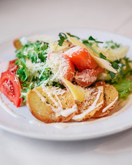 salad with salmon 