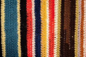 wool blanket multicolor texture handmade backround