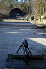 Unformal shooting range near Kiev. Former Soviet military base. Kiev Region, Ukraine