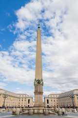 The Vatican Obelisk in St Peter's Square, Rome, Italy.