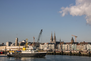 port d'oostende en belgique