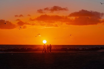 sunset un Venice Beach California