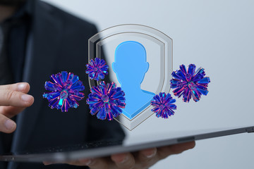 Corona Virus - Microbiology And Virology Concept - 3d Rendering.