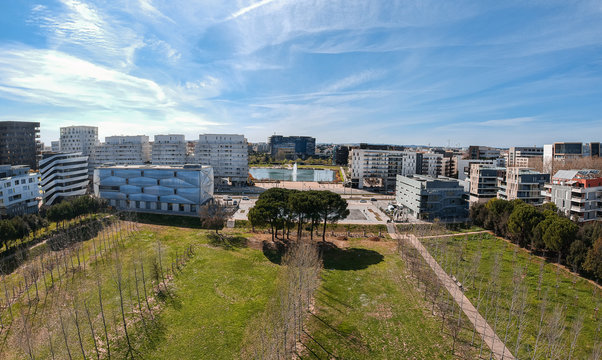Montpellier vu du ciel - Hotel de ville Mtp