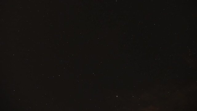 Timelapse of the stars in the night sky