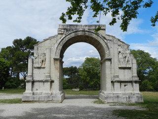 Fototapeta na wymiar St. Remy, France, Roman Triumphal Arch