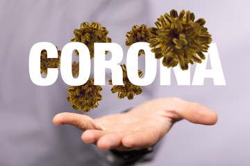 epidemic corona virus 2019-nCoV 3d digital..