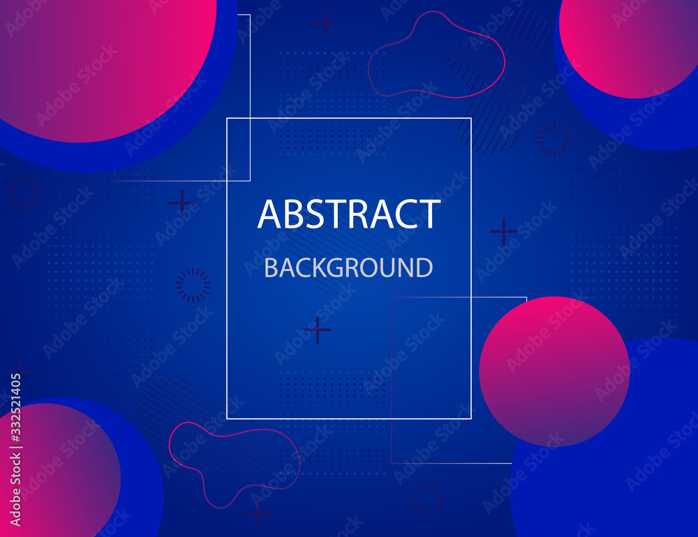 Poster modern gradient background with geometric shapes. dynamic graphic design concept. creative abstract 
